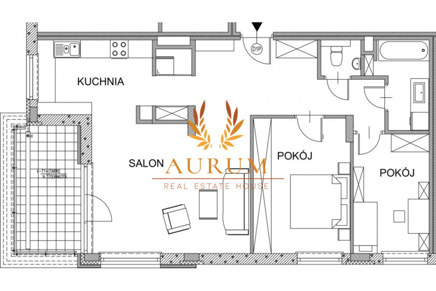 Warszawa, Wilanów, Sarmacka, Słoneczny Apartament, Wilanów Sarmacka 81 m2-3pok.