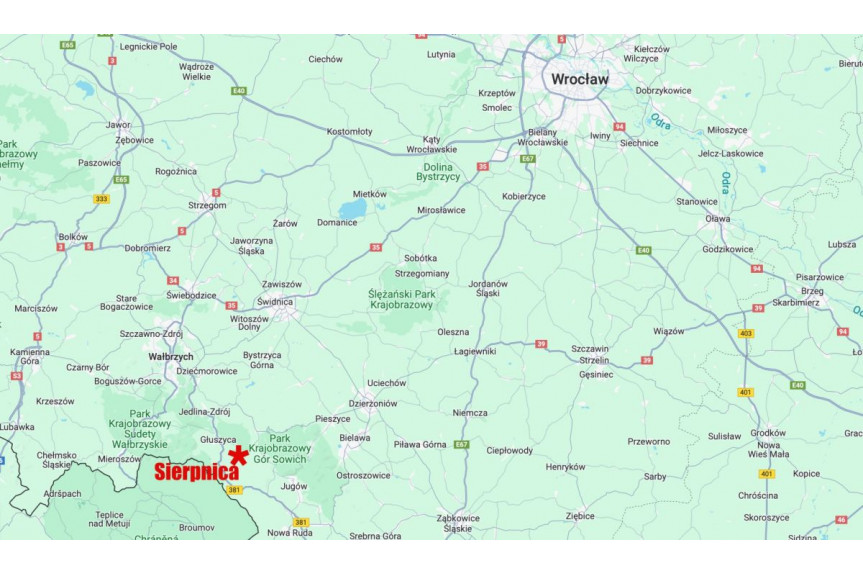 powiat wałbrzyski, Sierpnica, Zielone Wzgórze, Działka 2800m2 w Górach Sowich