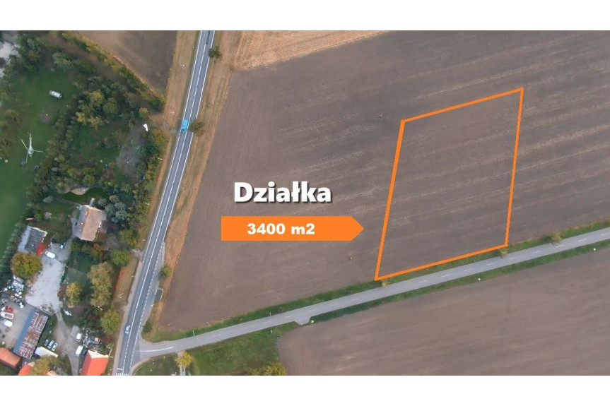 powiat wrocławski, Rolantowice, Działka usługowa/ inwestycyjna Kobierzyce 3400m2