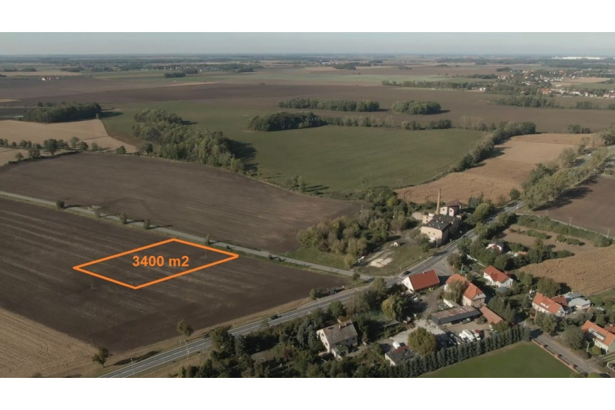 powiat wrocławski, Rolantowice, Działka usługowa/ inwestycyjna Kobierzyce 3400m2