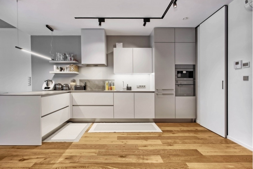 Warszawa, Mokotów Stegny, Fort Piłsudskiego, Minimalistyczny apartament w Forcie Cze