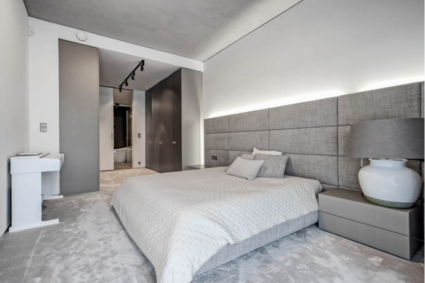 Warszawa, Mokotów Stegny, Fort Piłsudskiego, Minimalistyczny apartament w Forcie Cze
