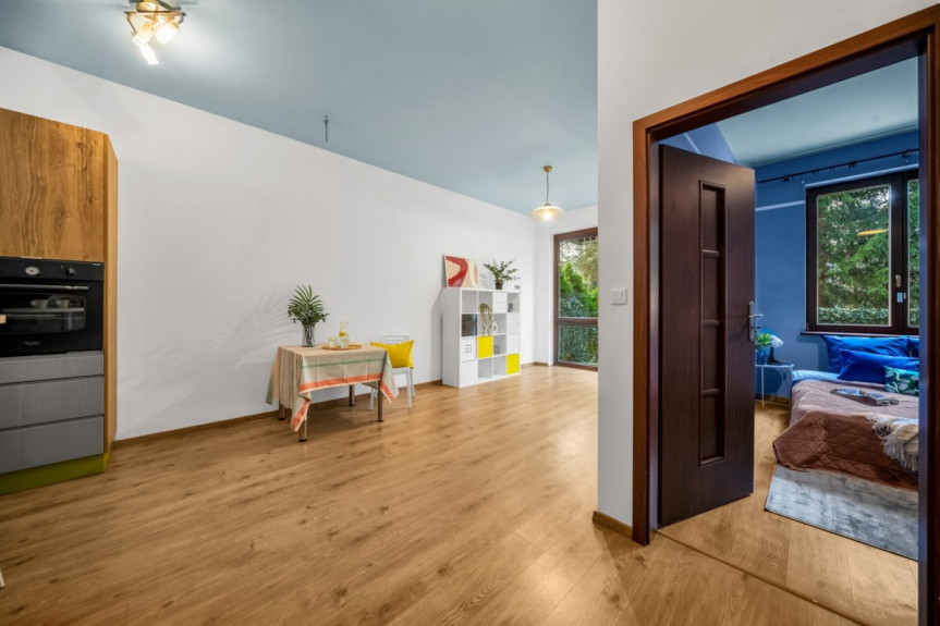 Warszawa, Bielany, Arkuszowa, 45m2 | 3m wysokości Dwa ogródki | Blisko natury |