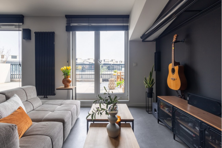 Warszawa, Bielany, Heroldów, NOWOCZESNY APARTAMENT W STYLU INDUSTRIALNYM