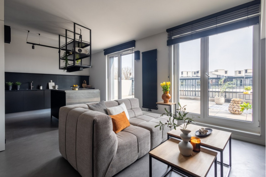Warszawa, Bielany, Heroldów, NOWOCZESNY APARTAMENT W STYLU INDUSTRIALNYM