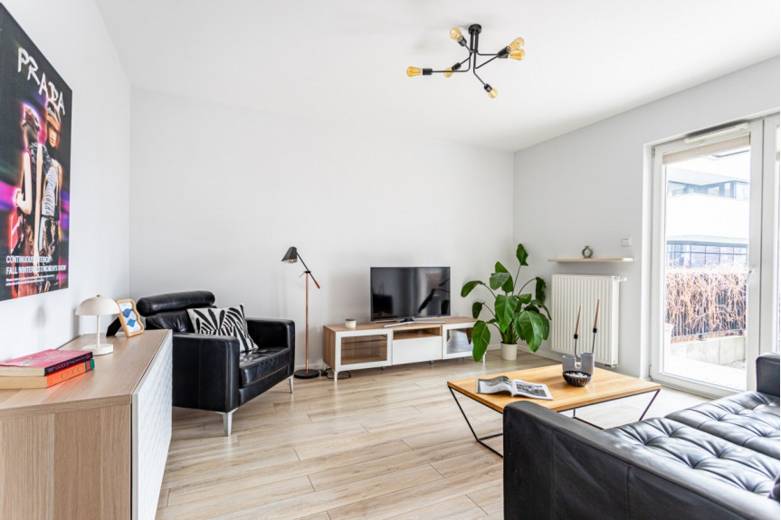 Warszawa, Żoliborz, Kaliny Jędrusik, Dwupokojowy apartament z ogródkiem na Żoliborzu
