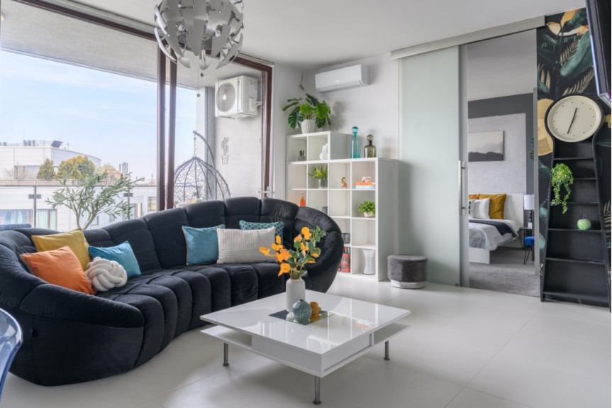 Warszawa, Ochota Szczęśliwice, Grójecka, 2 poojowy apartament z widokiem na Warszawę