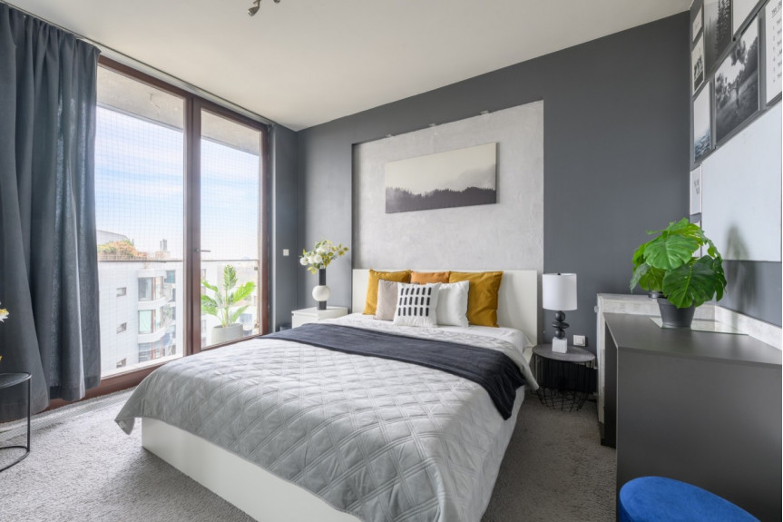 Warszawa, Ochota Szczęśliwice, Grójecka, 2 poojowy apartament z widokiem na Warszawę