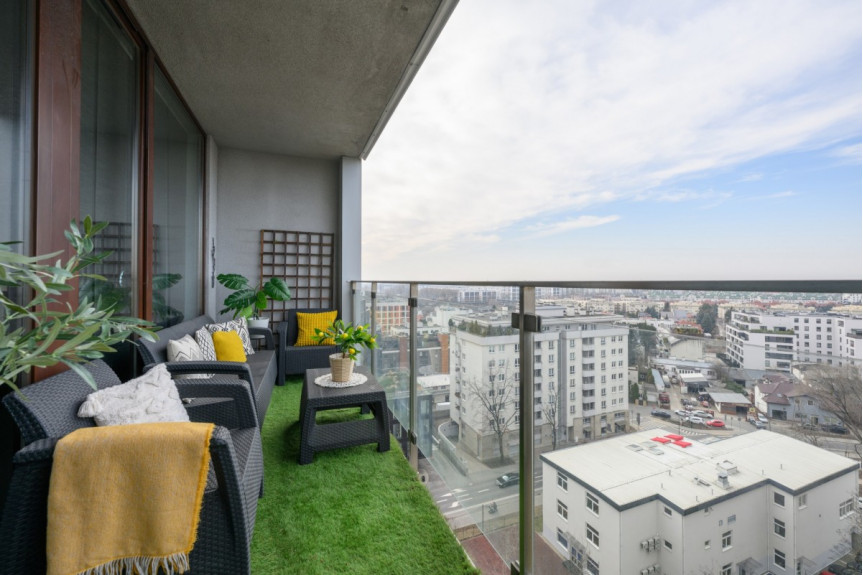 Warszawa, Ochota Szczęśliwice, Grójecka, 2 poojowy apartament z widokiem na Warszawę
