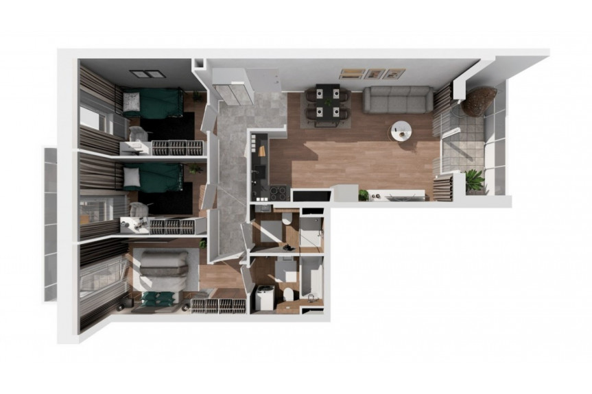 Warszawa, Włochy, Wschodu Słońca, 4 pokoje | stan developerski | dwustronne | ciche