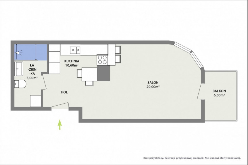 Warszawa, Wilanów Błonia Wilanowskie, Kawalerka | Balkon | Do wprowadzenia
