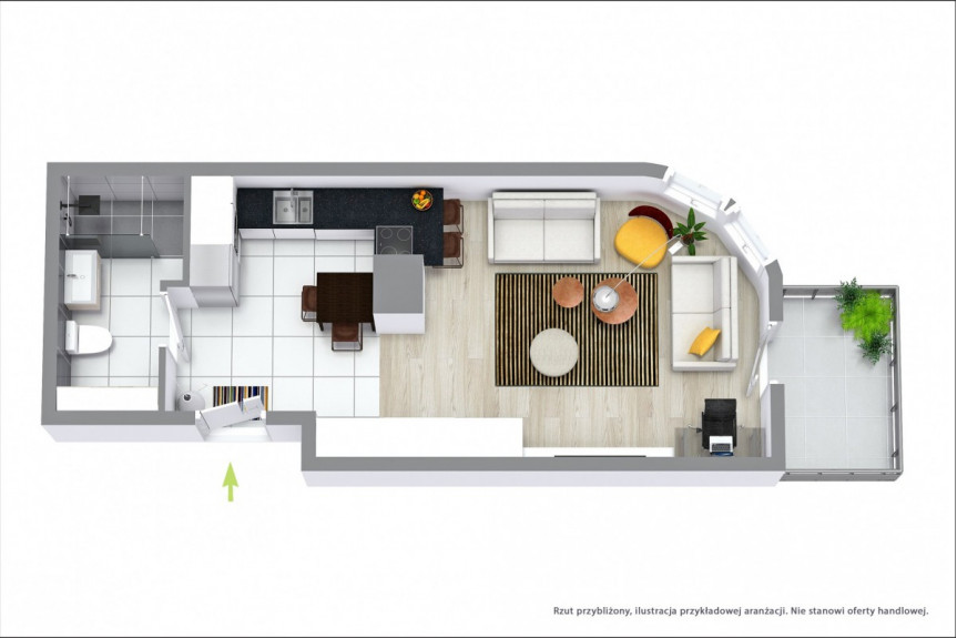 Warszawa, Wilanów Błonia Wilanowskie, Kawalerka | Balkon | Do wprowadzenia