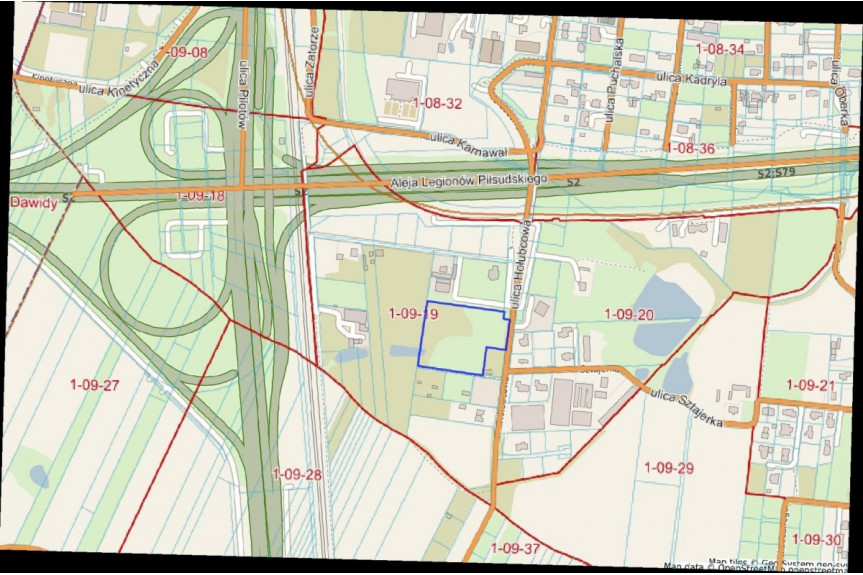 Warszawa, Ursynów, Hołubcowa, Działka o pow.1,22 ha objęta MPZP