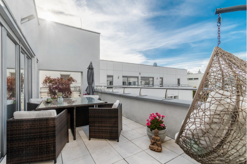 Warszawa, Mokotów, Biały Kamień, Penthouse z tarasem - osiedle Eko Park przy parku