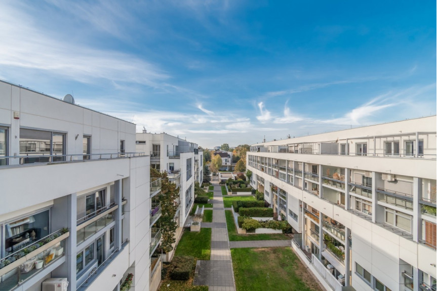 Warszawa, Mokotów, Biały Kamień, Penthouse z tarasem - osiedle Eko Park przy parku
