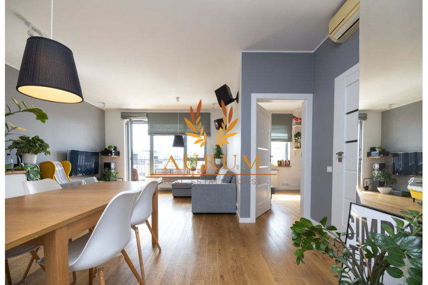 Warszawa, Wilanów, Aleksandra Gieysztora, Przytulny 2pokojowy apartament na ostatnim piętrze