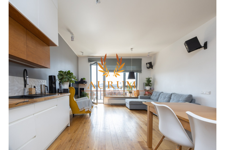 Warszawa, Wilanów, Aleksandra Gieysztora, Przytulny 2pokojowy apartament na ostatnim piętrze