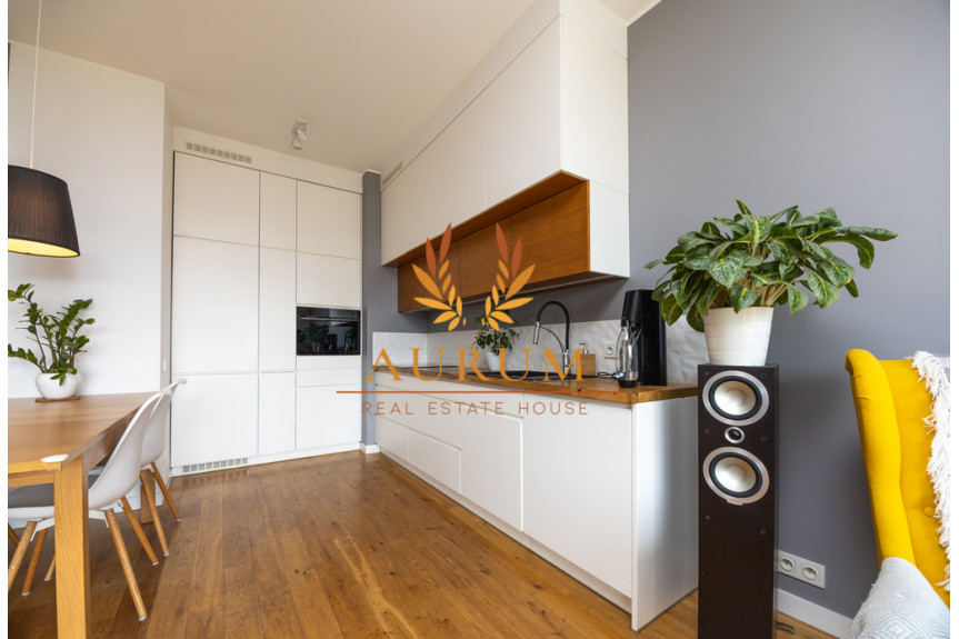 Warszawa, Wilanów, Aleksandra Gieysztora, Przytulny 2pokojowy apartament na ostatnim piętrze