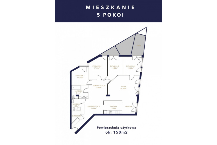 Warszawa, Wilanów, Sarmacka, 5 pok. mieszkanie z potencjałem dla dużej rodziny