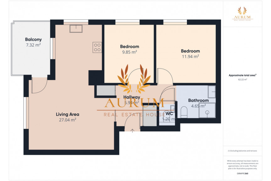 Warszawa, Ursyn&oacute;w, Pieskowa Skała, 62.5 m2 - 3 pokoje w genialnym otoczeniu zieleni