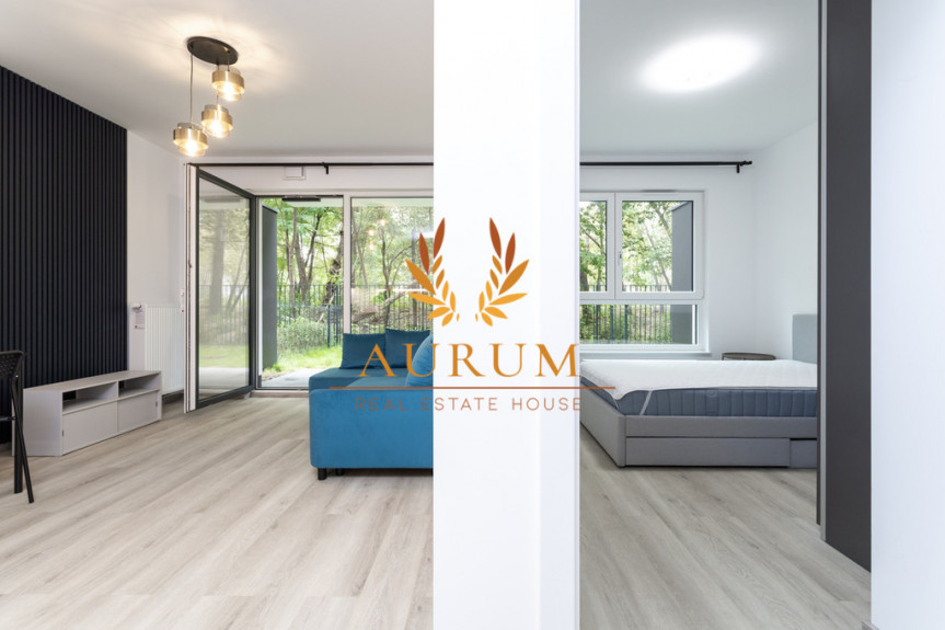 Warszawa, Ursyn&oacute;w, Nowy Służewiec, Mieszkanie z ogr&oacute;dkiem - 40 m2