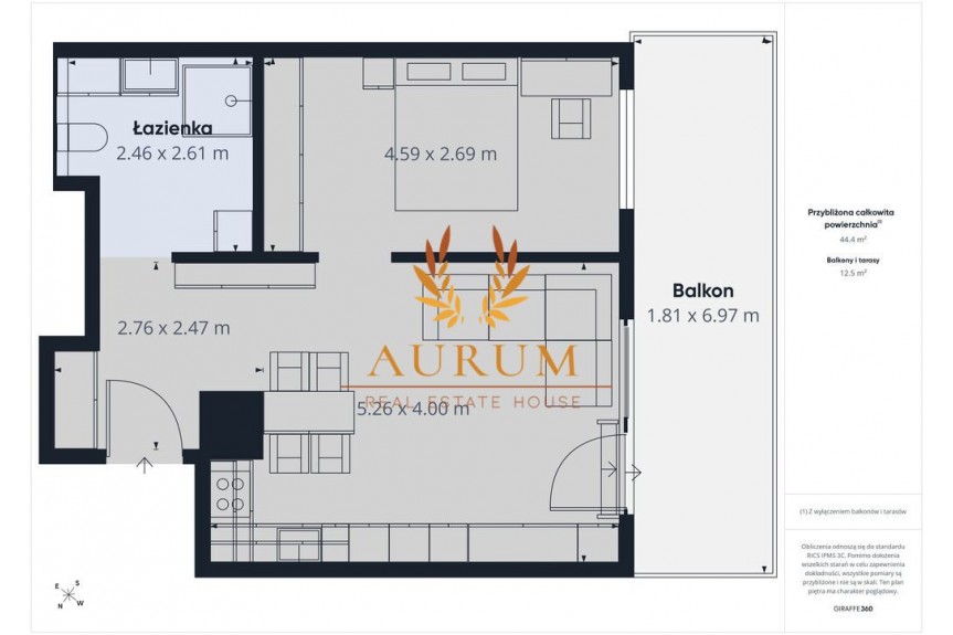 Warszawa, Wilan&oacute;w, Herbu Janina, dwu pokojowe 45m2 mieszkanie do własnej aranżacji z dużym tarasem